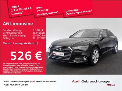 Mythosschwarz metallic Gebraucht 2023 Audi A6 Advanced Limousine | 38.545 € (Guter Preis)