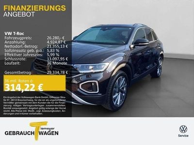 Gebraucht VW T-Roc IQ Drive 150 PS (110 kW) 2025 Schwarz SUV