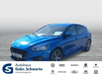 Brugt Ford Focus ST-Line 125 HK (91 kW) 2019 Blå Sedan