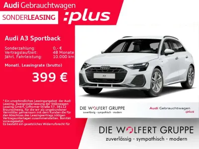 Gebraucht Audi A3 S-Line 204 PS (150 kW) 2025 Gletscherweiß metallic Limousine