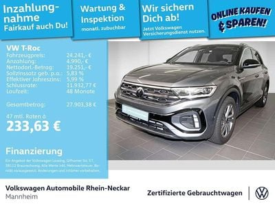 Gebraucht VW T-Roc R-line 150 PS (110 kW) 2022 Indiumgrau metallic SUV