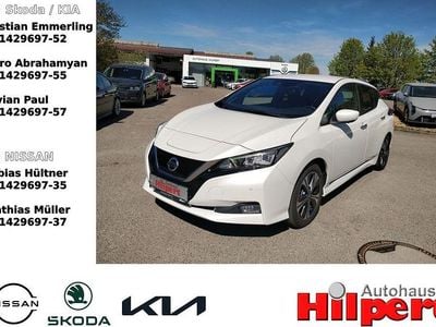 Gebraucht Nissan Leaf 360º 110 kW (150 PS) 2021 Brilliant white (m) (metallic) Kleinwagen