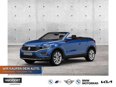 Usata VW T-Roc Cabriolet R-line 150 CV (110 kW) 2021 Blu Cabrio