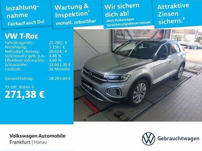 Second-hand VW T-Roc Style 150 CP (110 kW) 2022 Argintiu SUV