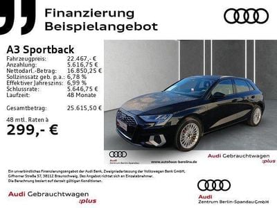 Schwarz Gebraucht 2022 Audi A3 Limousine | 22.469 € (Guter Preis)