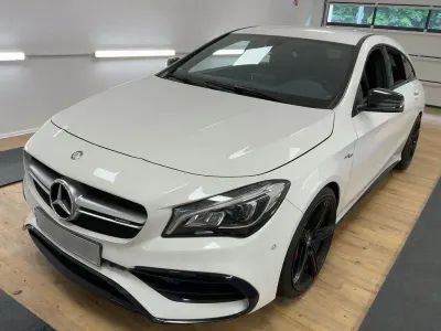 Gebraucht Mercedes CLA45 AMG AMG 381 PS (280 kW) 2016 Calcitweiss  unilack Coupé