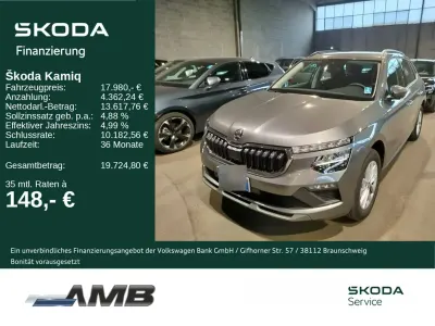 Brugt Skoda Kamiq Selection 95 HK (69 kW) 2025 Grå SUV