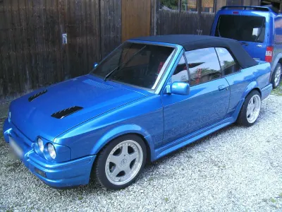 Gebraucht Ford Escort Cabriolet 132 PS (97 kW) 1987 Blau Cabrio