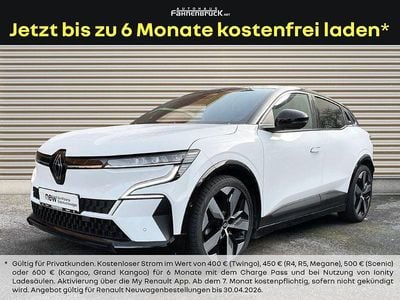 Gebraucht Renault Megane E-Tech Techno 160 kW (218 PS) 2022 Arktisweiß, dach black pearl Limousine