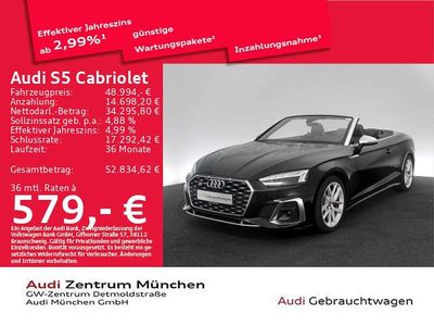 Gebraucht Audi S5 Cabriolet Ambiente 354 PS (260 kW) 2023 Mythosschwarz metallic Cabrio