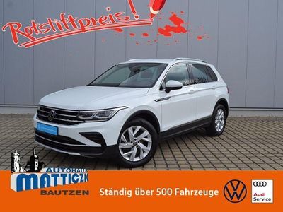 Pure white Gebraucht 2022 VW Tiguan Elegance SUV | 31.789 € (Fairer Preis)
