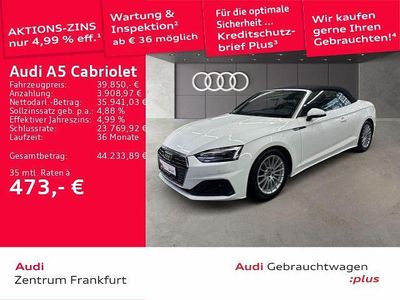 Gebraucht Audi A5 Cabriolet Sport 150 PS (110 kW) 2023 Weiß Cabrio