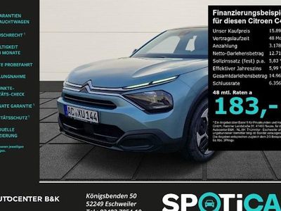 Gebraucht Citroën C4 PureTech 101 PS (74 kW) 2023 Lackierung olbia blau/typ aussenverkleid (metallic) Limousine