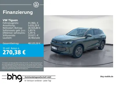 Gebraucht VW Tiguan Elegance 204 PS (150 kW) 2025 Cipressinogrün metallic SUV