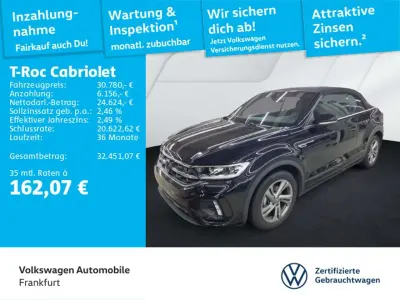 Gebraucht VW T-Roc Cabriolet IQ Drive 150 PS (110 kW) 2025 Deep black perleffekt/schwarz SUV