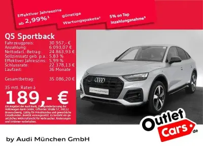 Gebraucht Audi Q5 Sportback Advanced 204 PS (150 kW) 2022 Silber SUV