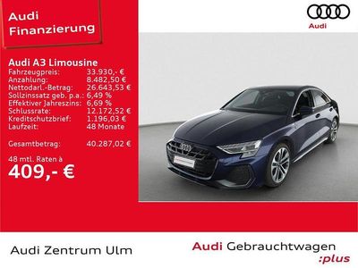 Second-hand Audi A3 S-Line 116 CP (85 kW) 2025 Albastru Berlinǎ