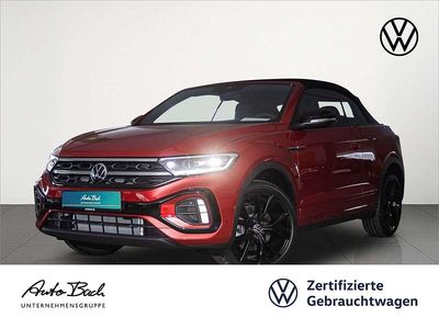 Gebraucht VW T-Roc Cabriolet R-line 150 PS (110 kW) 2025 Kings red metallic/schwarz Cabrio