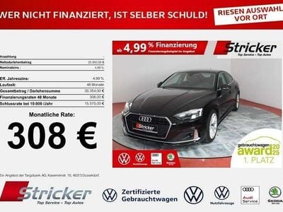Gebraucht Audi A5 Sportback Advanced 163 PS (119 kW) 2022 Brillantschwarz Kleinwagen
