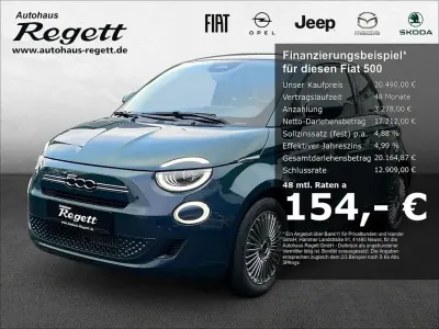 Neu Fiat 500 65 PS (47 kW) 2026 Grün Limousine