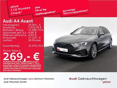 Grau Gebraucht 2022 Audi A4 Competition Kombi | 29.841 € (Guter Preis)