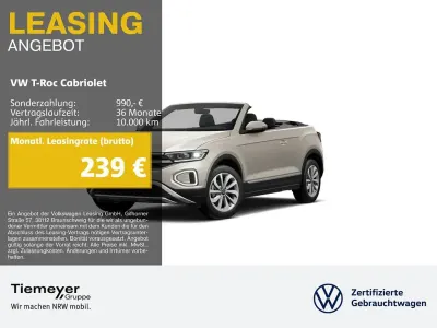Gebraucht VW T-Roc Cabriolet Style 150 PS (110 kW) 2025 Silber Cabrio