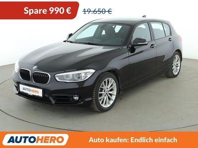 Usata BMW 120 Sport Line 190 CV (139 kW) 2018 Nero Utilitaria