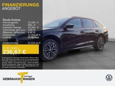 Gebraucht Skoda Octavia Clever 116 PS (85 kW) 2022 Schwarz Kombi