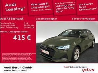 Gebraucht Audi A3 150 PS (110 kW) 2024 Grün (distriktgrün metallic) Kombi