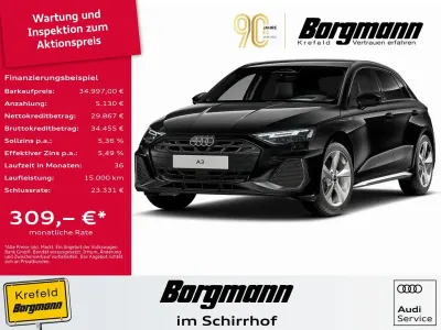 Neu Audi A3 S-Line 204 PS (150 kW) 2025 Schwarz Limousine