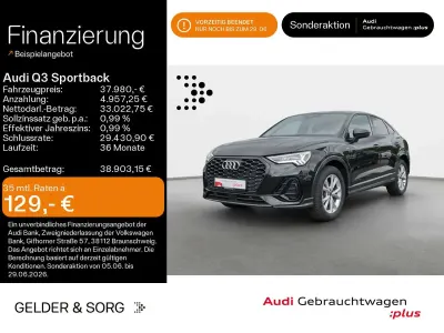 Gebraucht Audi Q3 S-Line 150 PS (110 kW) 2025 Mythosschwarz metallic SUV