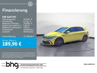 Gebraucht VW Golf VIII GTI 245 PS (180 kW) 2024 Limonengelb metallic Limousine