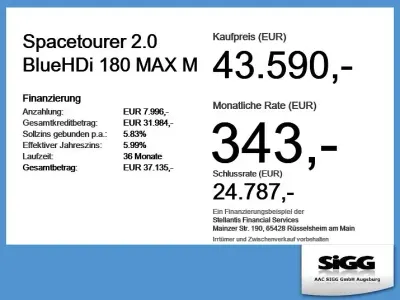 Neu Citroën Spacetourer 177 PS (130 kW) 2026 Grün Van / Kleinbus