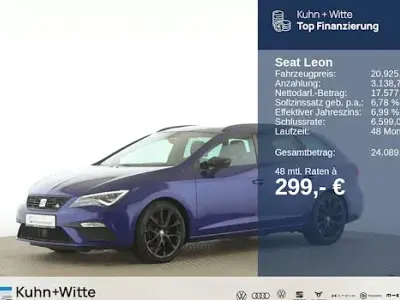Brugt Seat Leon ST FR 150 HK (110 kW) 2020 Blå Stationcar