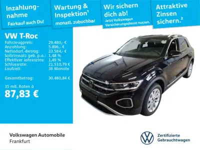 Gebraucht VW T-Roc IQ Drive 150 PS (110 kW) 2024 Schwarz SUV