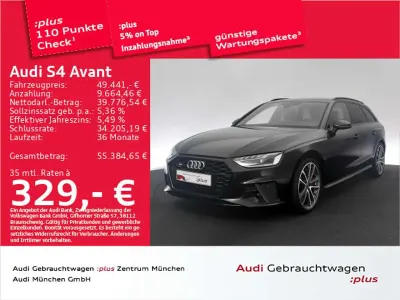 Gebraucht Audi S4 Design 341 PS (250 kW) 2023 Mythosschwarz metallic Kombi