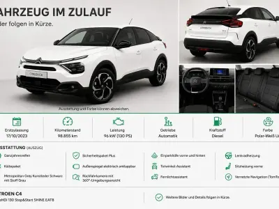 Gebraucht Citroën C4 Shine 131 PS (96 kW) 2023 Weiß SUV
