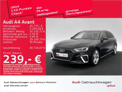Gebraucht Audi A4 S-Line 204 PS (150 kW) 2024 Mythosschwarz metallic Kombi
