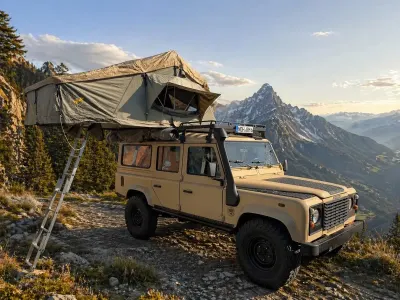 Gebraucht Land Rover Defender 122 PS (89 kW) 2003 Beige Van / Kleinbus