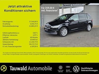 Gebraucht VW Touran Highline 150 PS (110 kW) 2024 Schwarz Van / Kleinbus