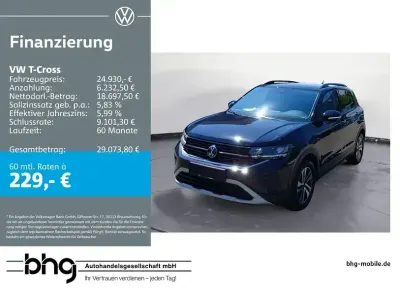 Gebraucht VW T-Cross Life 116 PS (85 kW) 2025 Schwarz SUV
