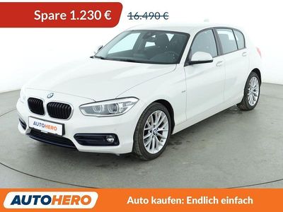 Weiß Gebraucht 2016 BMW 118 Sport Line Kleinwagen | 15.260 € (Fairer Preis)