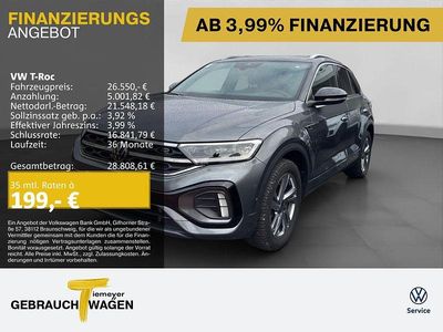 Begagnad VW T-Roc R-line 150 HK (110 kW) 2023 Grå SUV