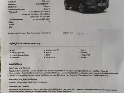 Gebraucht Hyundai Kona Style 120 PS (88 kW) 2018 Blau SUV