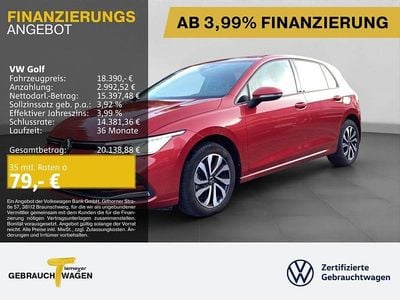 Gebraucht VW Golf VIII Active 110 PS (80 kW) 2023 Rot Limousine