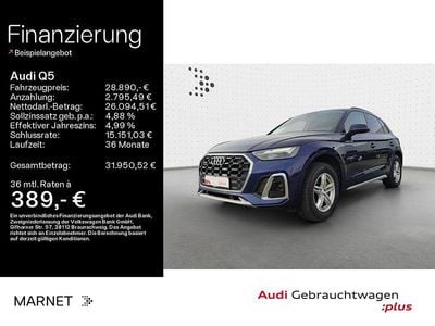 Gebraucht Audi Q5 S-Line 204 PS (150 kW) 2022 Navarrablau metallic SUV