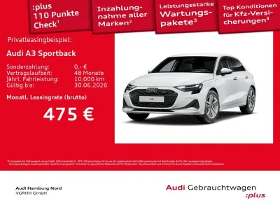 Brugt Audi A3 Sport 204 HK (150 kW) 2025 Hvid Sedan