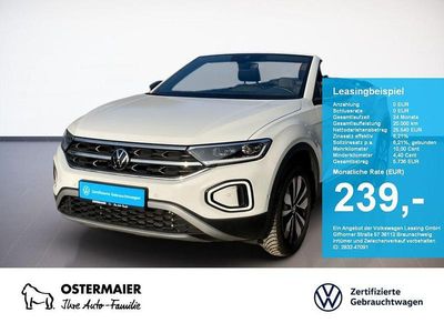 Pure white Gebraucht 2025 VW T-Roc Cabriolet Goal Cabrio | 25.540 € (Guter Preis)
