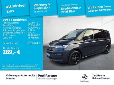 Gebraucht VW Multivan Style 150 PS (110 kW) 2024 Starlight blue metallic Van