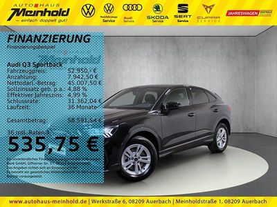 Schwarz Gebraucht 2025 Audi Q3 Sportback Sport SUV | 52.950 € (Etwas zu teuer)